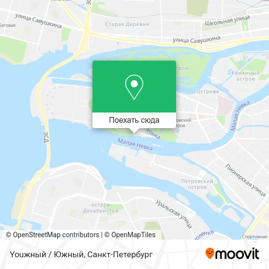 Карта Youжный / Южный