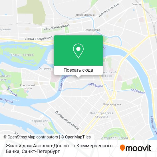 Карта Жилой дом Азовско-Донского Коммерческого Банка