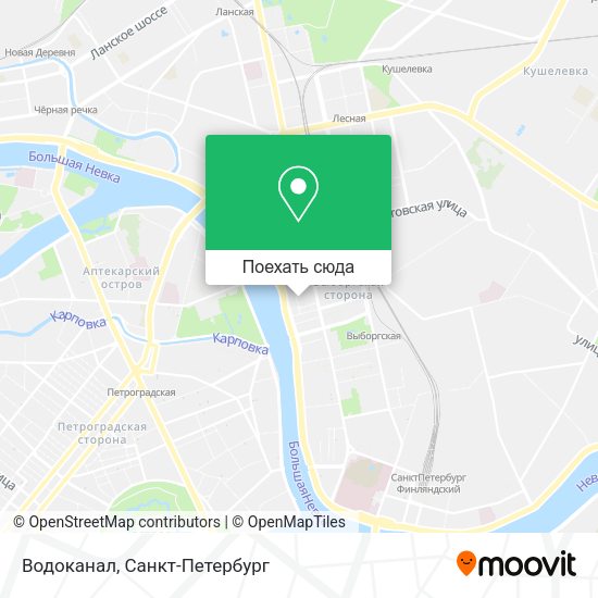Карта Водоканал