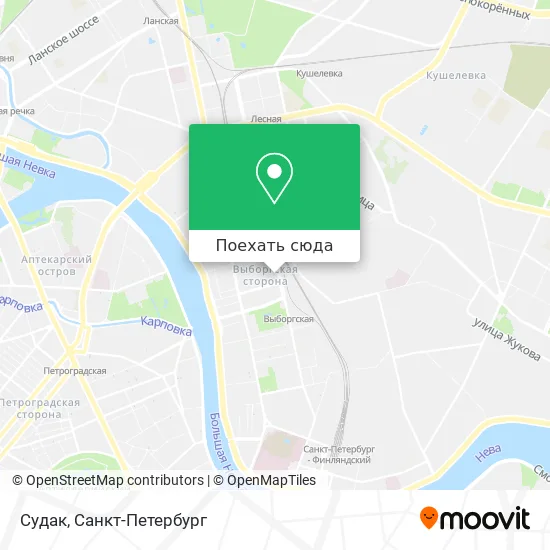 Карта Судак