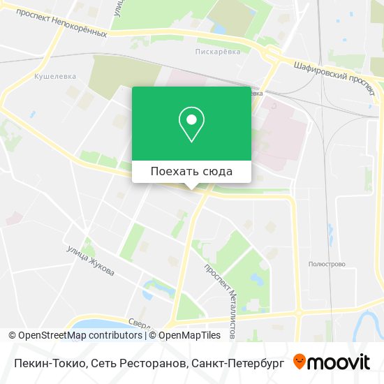Карта Пекин-Токио, Сеть Ресторанов