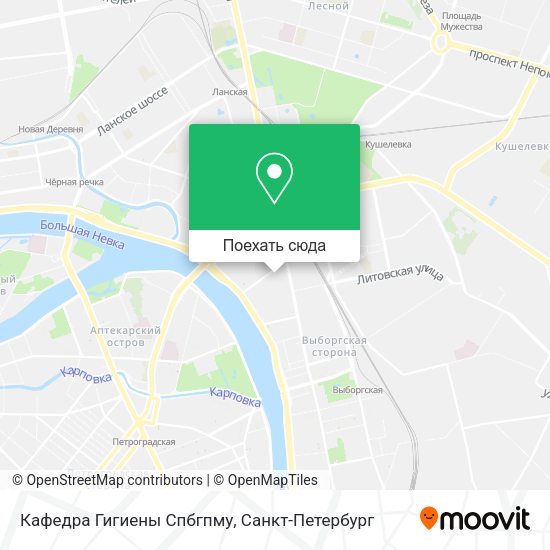 Карта Кафедра Гигиены Спбгпму