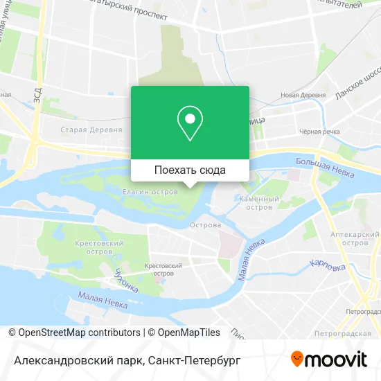 Карта Александровский парк