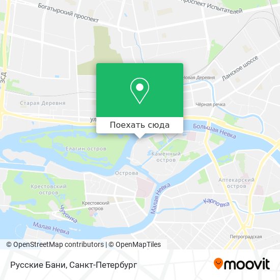 Карта Русские Бани