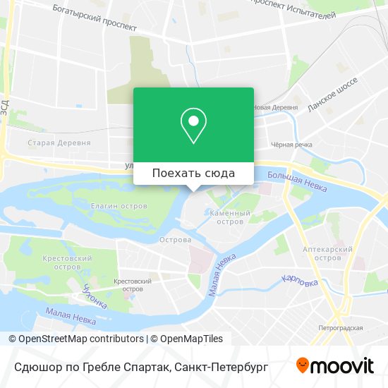 Карта Сдюшор по Гребле Спартак