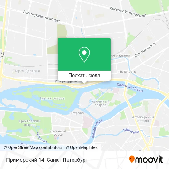 Карта Приморский 14