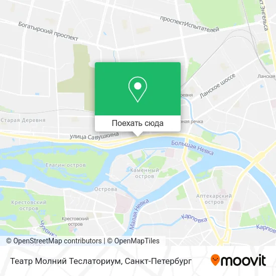 Карта Театр Молний Теслаториум