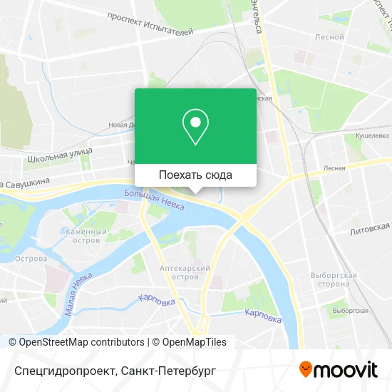 Карта Спецгидропроект