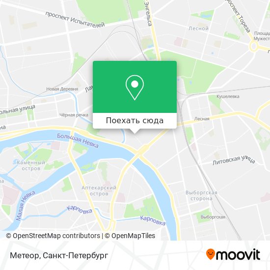Карта Метеор