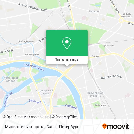 Карта Мини-отель квартал