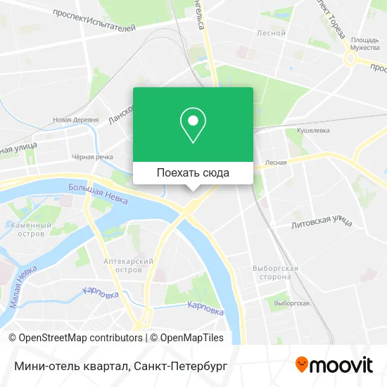 Карта Мини-отель квартал