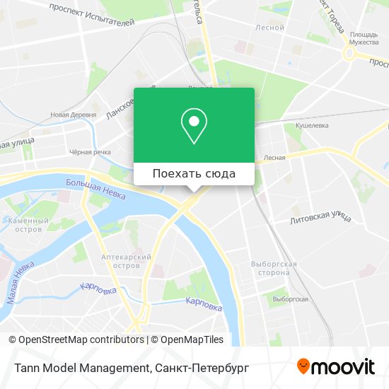 Карта Tann Model Management