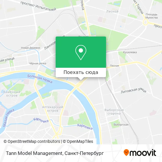 Карта Tann Model Management