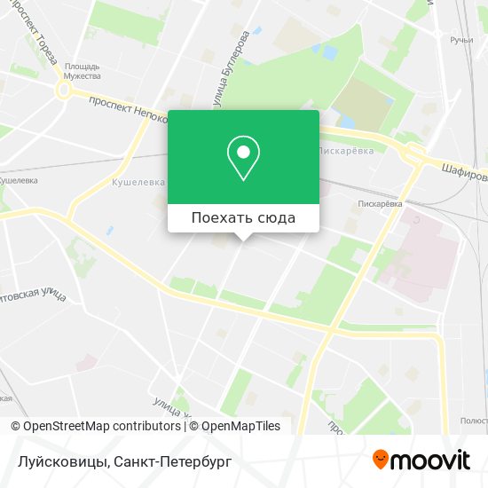 Карта Луйсковицы