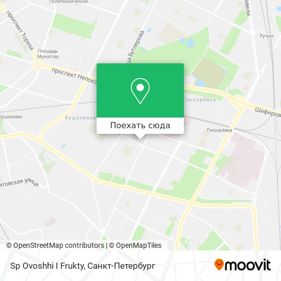 Карта Sp Ovoshhi I Frukty