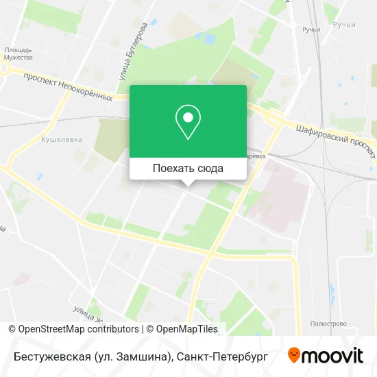 Карта Бестужевская (ул. Замшина)