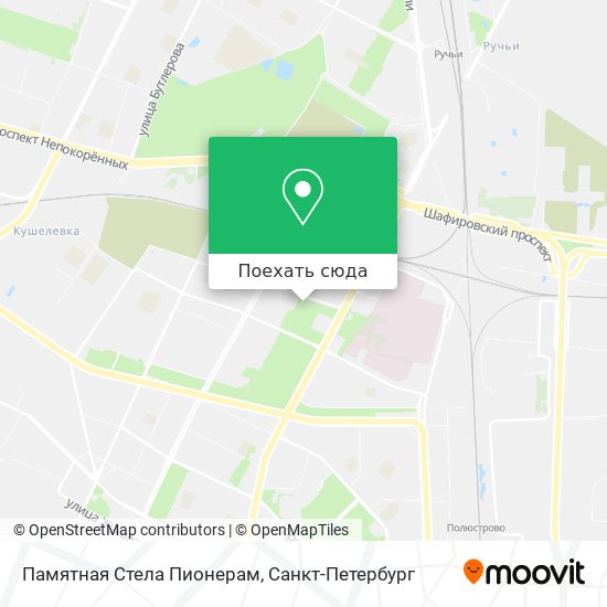 Карта Памятная Стела Пионерам