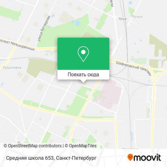Карта Средняя школа 653
