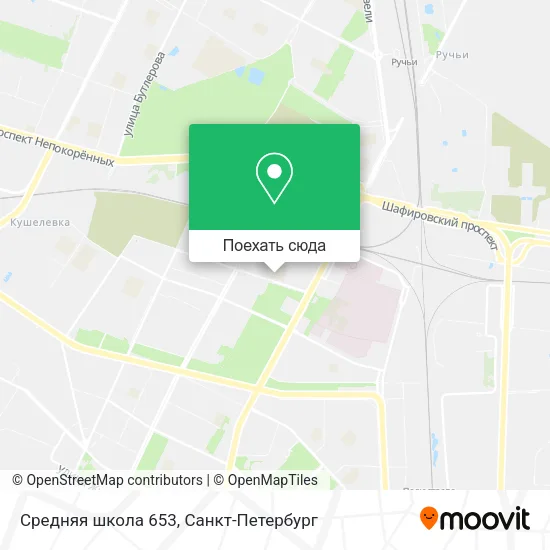 Карта Средняя школа 653
