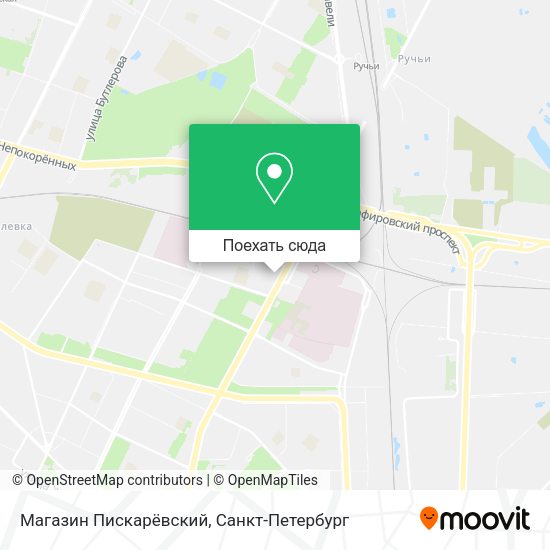 Карта Магазин Пискарёвский
