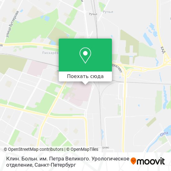 Карта Клин. Больн. им. Петра Великого. Урологическое отделение