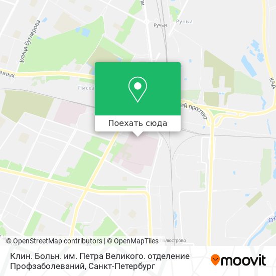 Карта Клин. Больн. им. Петра Великого. отделение Профзаболеваний