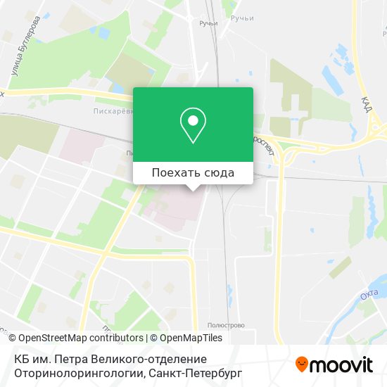 Карта КБ им. Петра Великого-отделение Оторинолорингологии