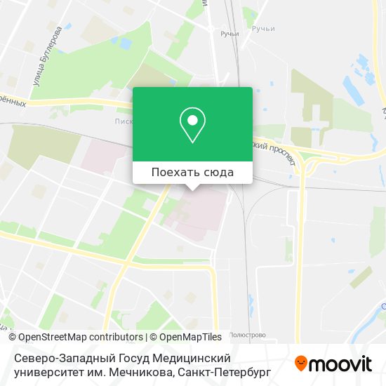 Карта Северо-Западный Госуд Медицинский университет им. Мечникова
