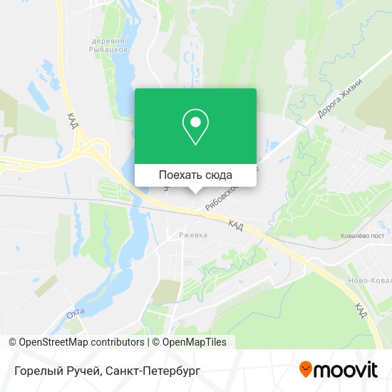 Карта Горелый Ручей