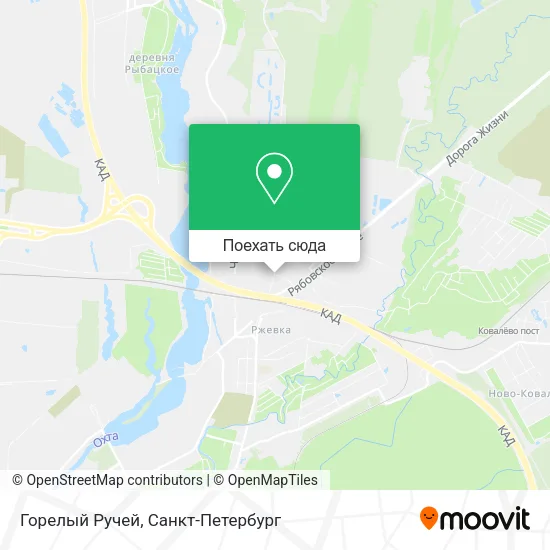 Карта Горелый Ручей