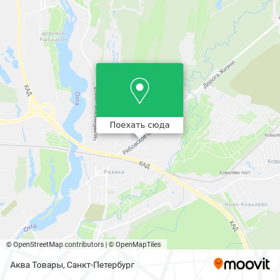 Карта Аква Товары