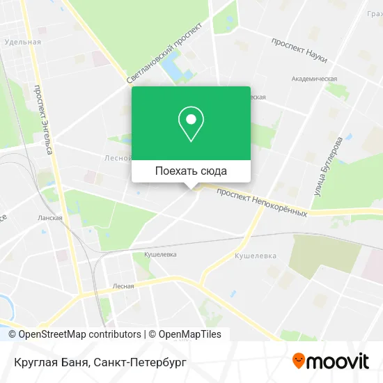 Карта Круглая Баня