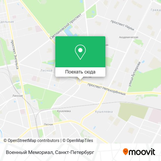 Карта Военный Мемориал