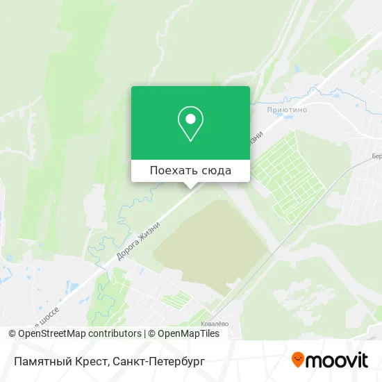 Карта Памятный Крест
