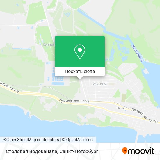 Карта Столовая Водоканала