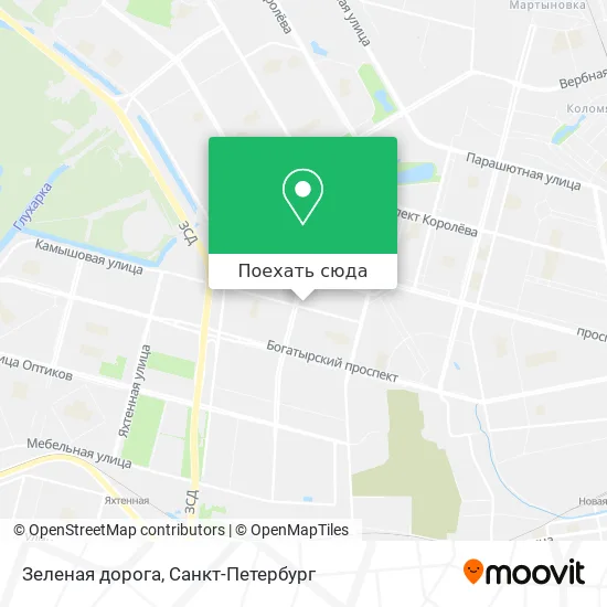 Карта Зеленая дорога