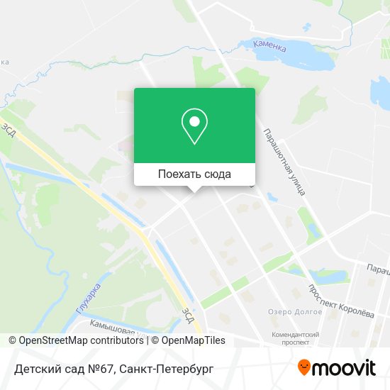 Карта Детский сад №67
