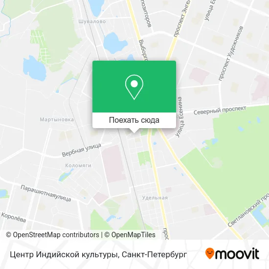 Карта Центр Индийской культуры