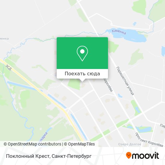 Карта Поклонный Крест