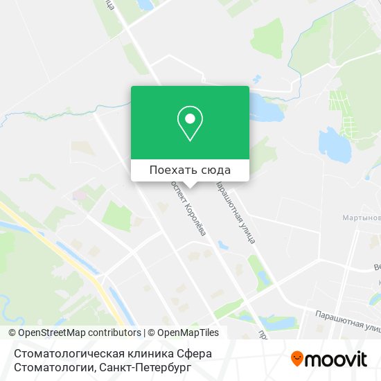 Карта Стоматологическая клиника Сфера Стоматологии