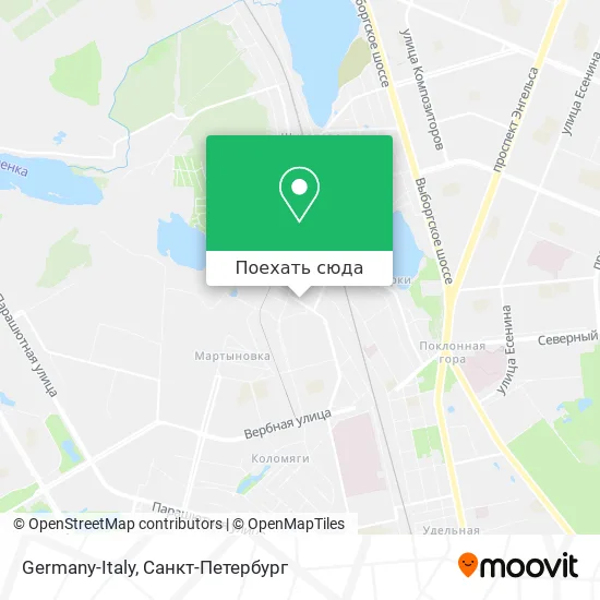 Карта Germany-Italy