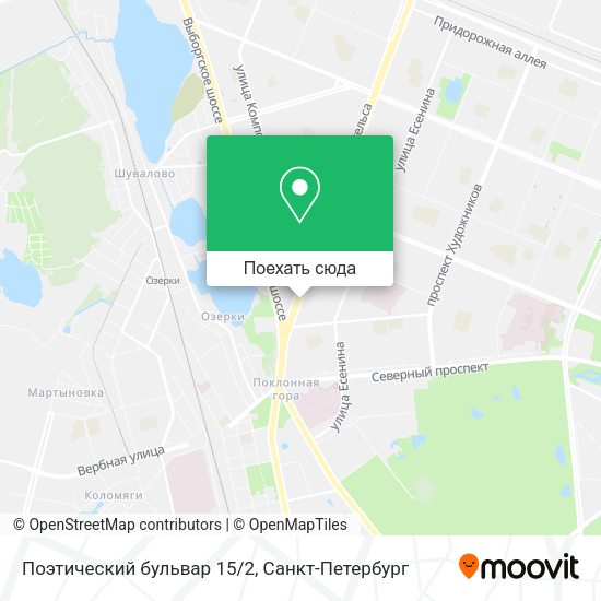 Карта Поэтический бульвар 15/2
