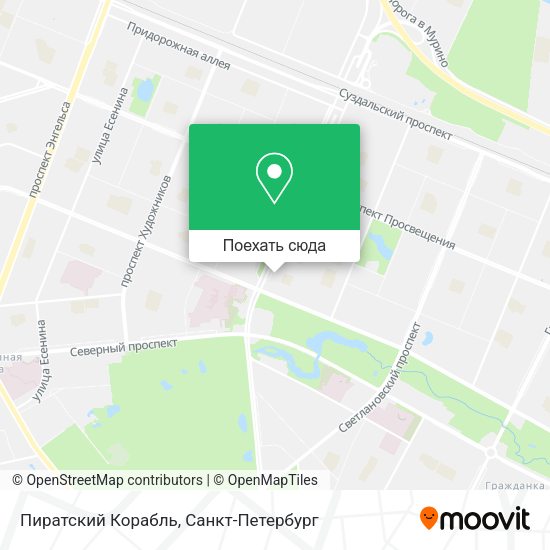 Карта Пиратский Корабль