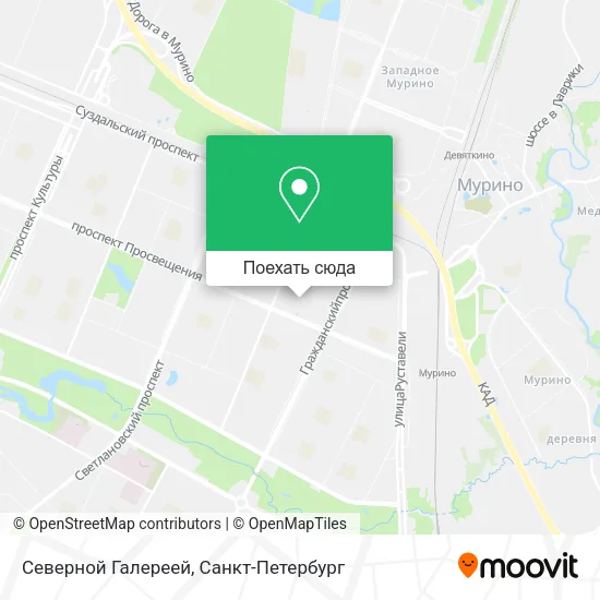 Карта Северной Галереей