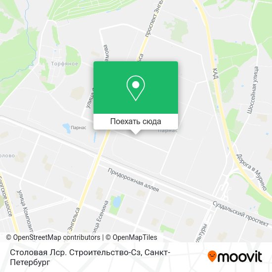 Карта Столовая Лср. Строительство-Сз