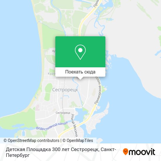 Карта Детская Площадка 300 лет Сестрорецк