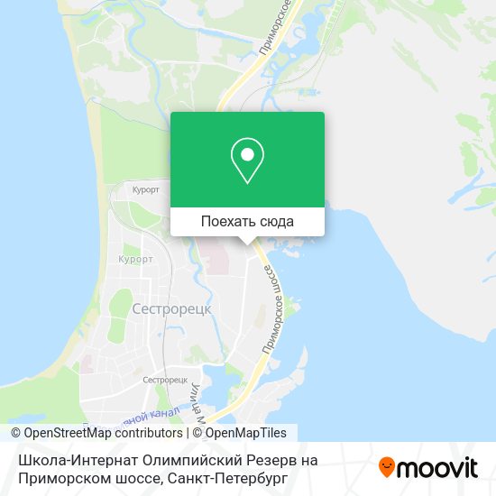 Карта Школа-Интернат Олимпийский Резерв на Приморском шоссе
