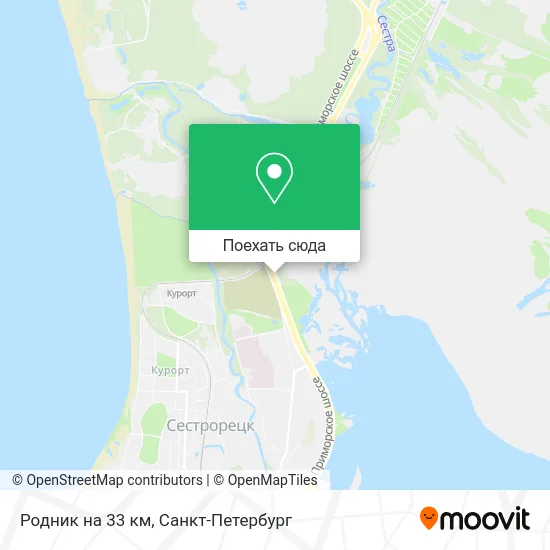 Карта Родник на 33 км