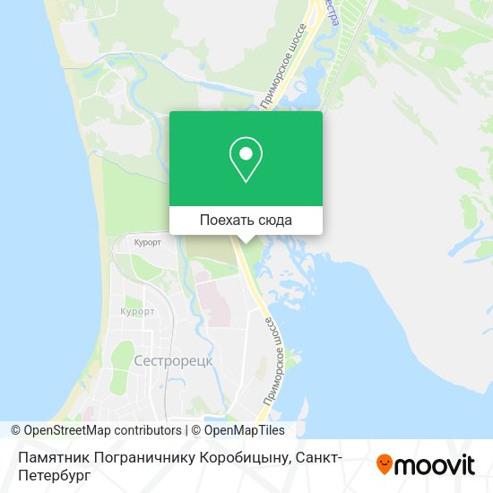 Карта Памятник Пограничнику Коробицыну