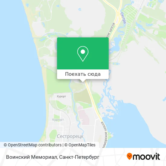 Карта Воинский Мемориал